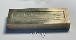 Franklin Mint 1972 Sterling Silver 1000 gms Bar, 1st Time Dow Jones 1000 Points