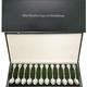 Franklin Mint 1972 Sterling Silver 12 Days Christmas Spoon Set Holiday Decor Nib