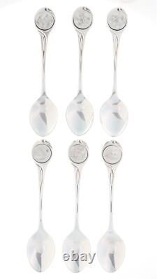Franklin Mint 1972 Sterling Silver 12 Days Christmas Spoon Set Holiday Decor Nib