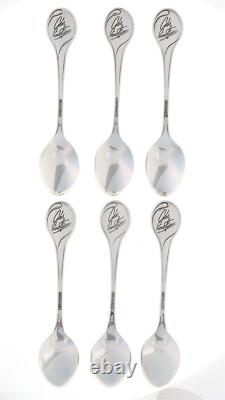 Franklin Mint 1972 Sterling Silver 12 Days Christmas Spoon Set Holiday Decor Nib
