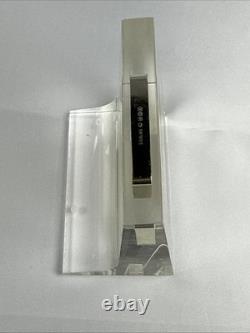 Franklin Mint 1973 Father's Day Sterling Silver Bar Ingot in Stand / Paperweight