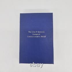 Franklin Mint 1973 JFK 1000 Grains Sterling Silver Medal & Ingot Set Boxed