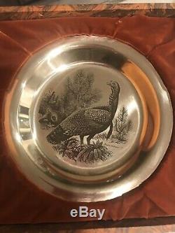 Franklin Mint- 1973 Second Annual Thanksgiving Plate by Artist Steven Donahos