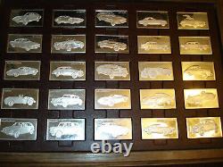 Franklin Mint 1973 Sterling Silver Proof Centennial Car Ingot Collection 208 Oz