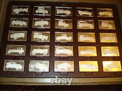 Franklin Mint 1973 Sterling Silver Proof Centennial Car Ingot Collection 208 Oz