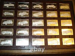 Franklin Mint 1973 Sterling Silver Proof Centennial Car Ingot Collection 208 Oz