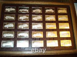 Franklin Mint 1973 Sterling Silver Proof Centennial Car Ingot Collection 208 Oz