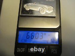 Franklin Mint 1973 Sterling Silver Proof Centennial Car Ingot Collection 208 Oz