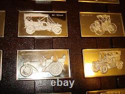 Franklin Mint 1973 Sterling Silver Proof Centennial Car Ingot Collection 208 Oz