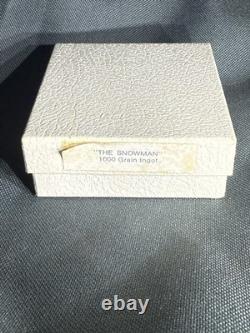 Franklin Mint 1974 1977.925 Silver Christmas Ingots with Boxes & COAs 3.12oz