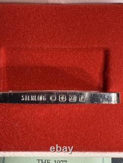 Franklin Mint 1974 1977.925 Silver Christmas Ingots with Boxes & COAs 3.12oz