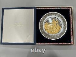 Franklin Mint 1974 Commemorative Plate John Adams 7.8 OZT Sterling Silver