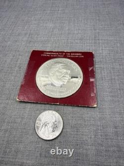 Franklin Mint 1974 Commonwealth of the Bahamas Sterling Silver. 925 $10 Coin
