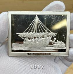 Franklin Mint 1974 Phoenician Trading Ship Sterling 3.18 oz Silver