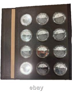 Franklin Mint 1974 The Medallic Yearbook Sterling Silver Rounds