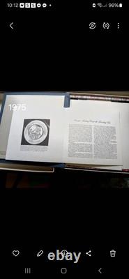 Franklin Mint 1975 Caesar Rodney Bicentennial Commemorative Plate Sterling /Gold
