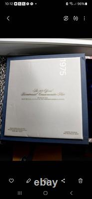 Franklin Mint 1975 Caesar Rodney Bicentennial Commemorative Plate Sterling /Gold