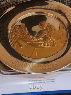 Franklin Mint 1976 John Hancock Bicentennial Commemorative Plate Sterling