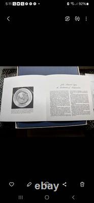 Franklin Mint 1976 John Hancock Bicentennial Commemorative Plate Sterling/Gold