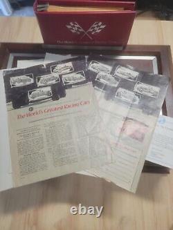 Franklin Mint 1977 First Edition Sterling Silver Full Set Worlds Greatest Racing