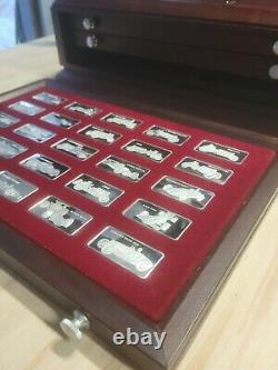 Franklin Mint 1977 First Edition Sterling Silver Full Set Worlds Greatest Racing