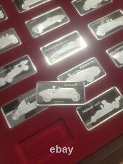 Franklin Mint 1977 First Edition Sterling Silver Full Set Worlds Greatest Racing