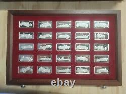 Franklin Mint 1977 First Edition Sterling Silver Full Set Worlds Greatest Racing