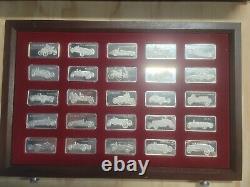 Franklin Mint 1977 First Edition Sterling Silver Full Set Worlds Greatest Racing