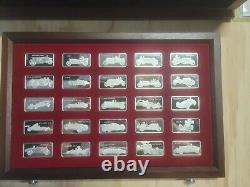 Franklin Mint 1977 First Edition Sterling Silver Full Set Worlds Greatest Racing