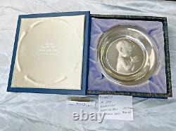 Franklin Mint 1977 Sterling Silver Mother's Day Plate ==Baby Praying Pose== 8