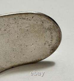 Franklin Mint 1978 Sterling Silver Rose Flower Mother Child Sz Cuff Bracelet Set