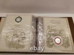 Franklin Mint 1981 World Great Historic Seals 50 Sterling Silver Medal Set w COA
