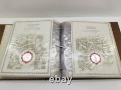 Franklin Mint 1981 World Great Historic Seals 50 Sterling Silver Medal Set w COA