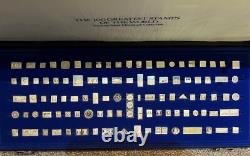 Franklin Mint 1982 Sterling Silver Miniatures of the 100 Most Famous Stamps