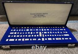 Franklin Mint 1982 Sterling Silver Miniatures of the 100 Most Famous Stamps
