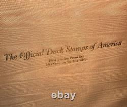 Franklin Mint 1983 Ducks Unlimited Gold Sterling Silver 50 Piece Collection MORE