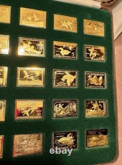 Franklin Mint 1983 Ducks Unlimited Gold Sterling Silver 50 Piece Collection MORE