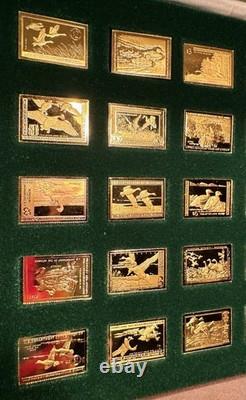 Franklin Mint 1983 Ducks Unlimited Gold Sterling Silver 50 Piece Collection MORE