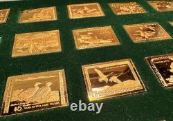 Franklin Mint 1983 Ducks Unlimited Gold Sterling Silver 50 Piece Collection MORE