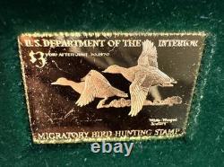 Franklin Mint 1983 Ducks Unlimited Gold Sterling Silver 50 Piece Collection MORE