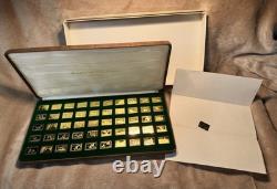 Franklin Mint 1983 Ducks Unlimited Gold Sterling Silver 50 Piece Collection MORE