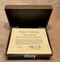 Franklin Mint 1983 Ducks Unlimited Gold Sterling Silver 50 Piece Collection MORE