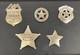 Franklin Mint 1987 Sheriff Badges 93.5g Sterling Silver Franklin Mint Set Of 5