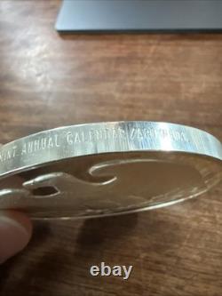 Franklin Mint 1990 Annual Calendar Medal. 925 Sterling Silver 189pwt 9.5oz Heavy