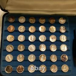 Franklin Mint 1st Edition 54pc Sterling Silver Presidential Mini Coin Set