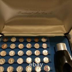 Franklin Mint 1st Edition 54pc Sterling Silver Presidential Mini Coin Set
