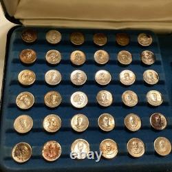 Franklin Mint 1st Edition 54pc Sterling Silver Presidential Mini Coin Set