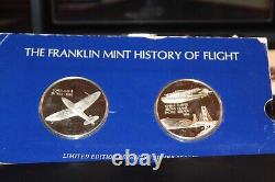 Franklin Mint 2 1 Oz Sterl Silver Supermarine Spitfire Clipper History of Flight