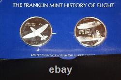 Franklin Mint 2 1 Oz Sterl Silver Supermarine Spitfire Clipper History of Flight