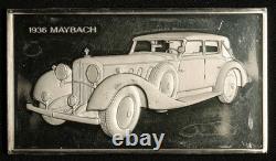 Franklin Mint 2.10ozt Sterling Silver 1936 Maybach Silver Bar Item#C10